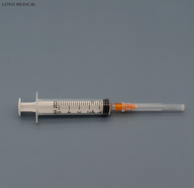 Medical Manufacturer Hypodermic 5ml Disposable Syringe With Needle