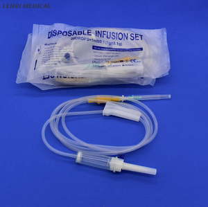 Medical Disposable IV Infusion Drip Giving Set With PVC Tubing