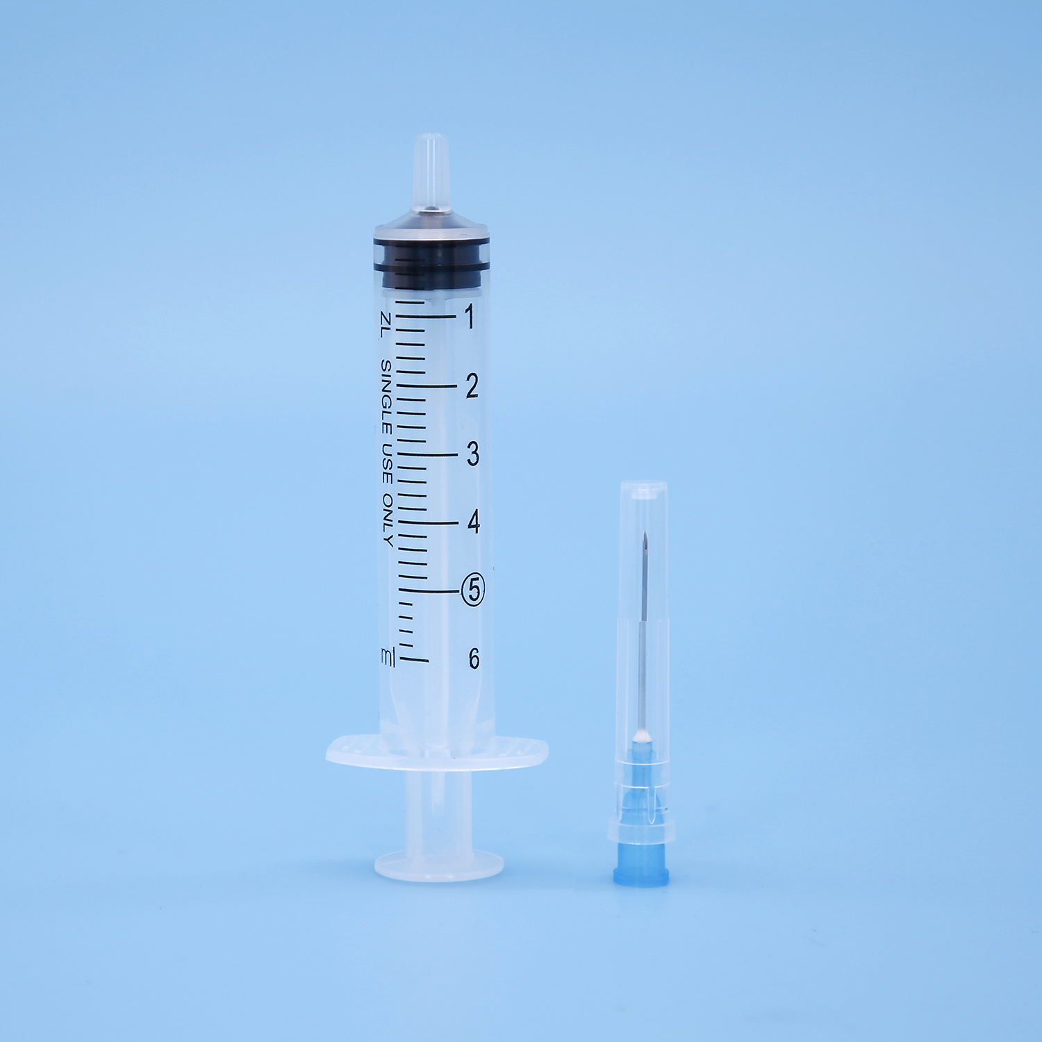 Disposable Hypodermic Injection Syringe with Needle