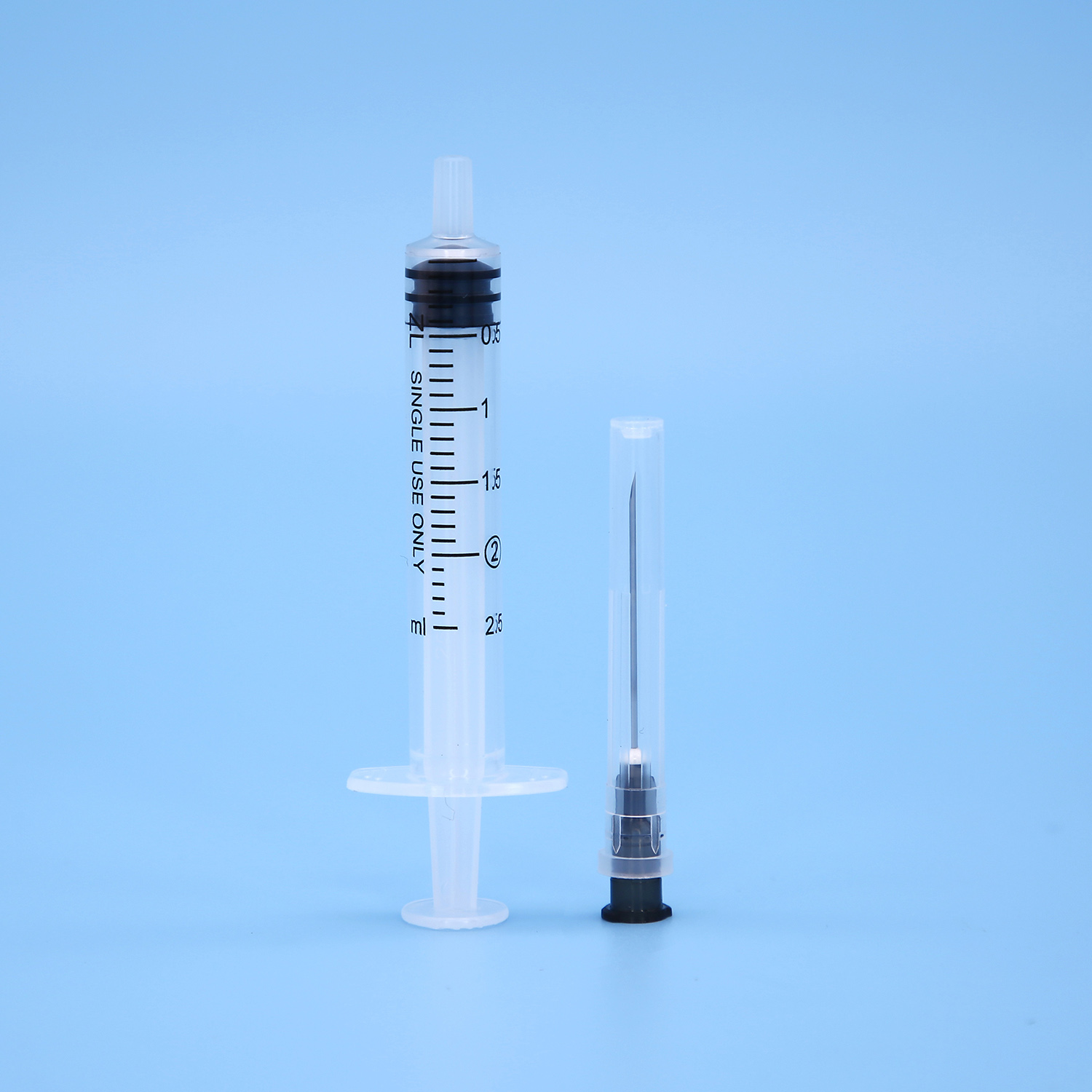 Disposable Hypodermic Injection Syringe with Needle