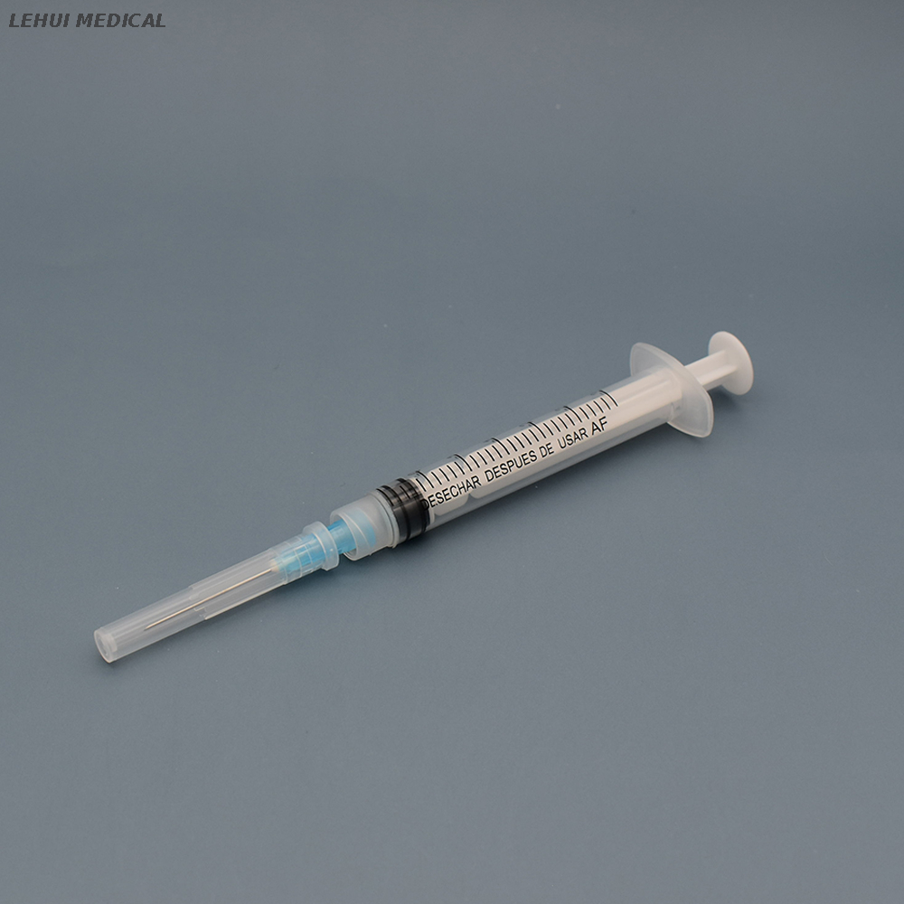 Single Use Disposable Syringe 3ml 3cc for Anesthesia Luer Lock with Needle